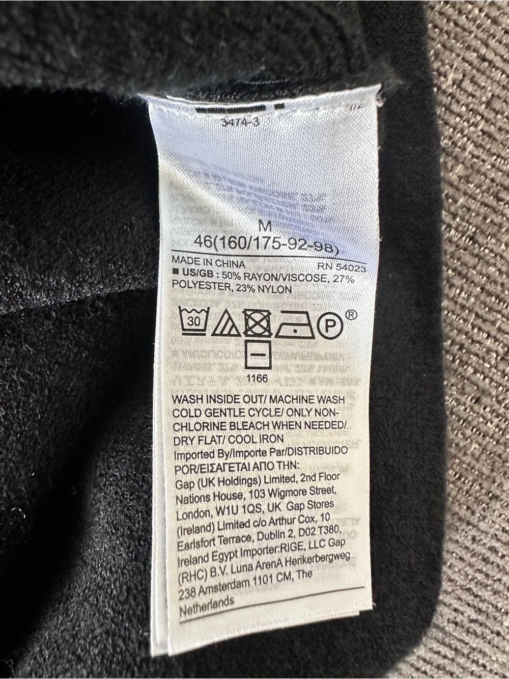 Banana Republic Men’s Black Hooded Sweater Knit Pullover Size M